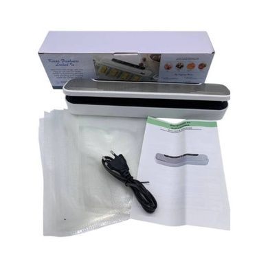 Вакуумний пакувальник автоматичний Vacuum sealer A100 5in1 Devaeva Сірий