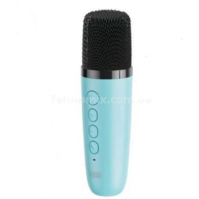 Портативная колонка с микрофоном XO F47 Aurora Atmosphere Light Bluetooth Audio Голубая