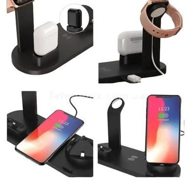 Беспроводная зарядная станция 3в1 Wireless Charger Черная