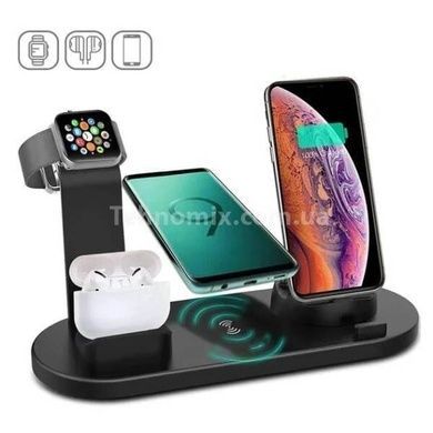 Беспроводная зарядная станция 3в1 Wireless Charger Черная