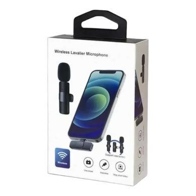 Мікрофон бездротовий петличний для смартфона K9 Lightning