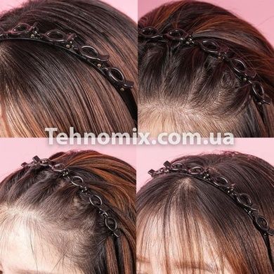 Обруч для волос с заколками Hair Twister Headband Черный