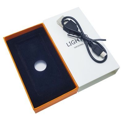 Спіральна сенсорна електрична запальничка USB Lighter Блакитна (ART 018-2)