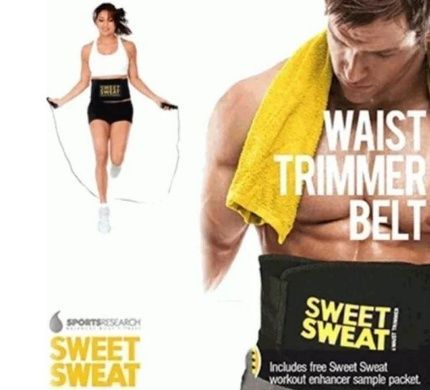 Пояс для Похудения SIZE XL с Компрессией Sweet Sweat Waist Trimmer Belt