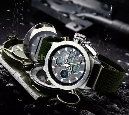 Годинник чоловічий тактичний AMST Mountain Green