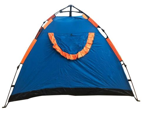 Палатка автоматическая 3-х местная Синяя с оранжевым