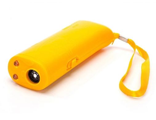 Ультразвуковий відлякувач собак з ліхтарем AD-100 yellow