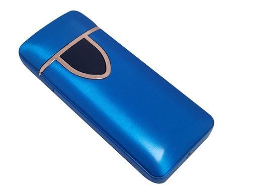 Спіральна сенсорна електрична запальничка USB Lighter Блакитна (ART 018-2)