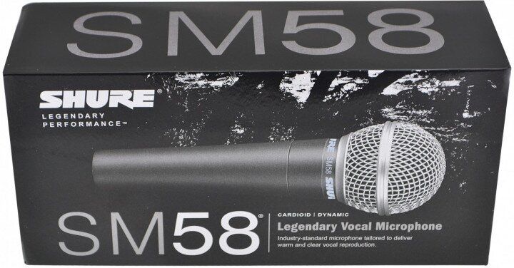 Провідний мікрофон SHURE SM58 Чорний