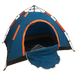 Палатка автоматическая 3-х местная Синяя с оранжевым