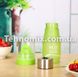 Спортивна пляшка-соковижималка H2O Water bottle Зелена