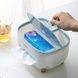 Контейнер для салфеток настольный с органайзером для мелочей Tissue box Белый