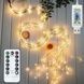 Гирлянда конский хвост роса 20 нитей 5м 1000LED USB Теплый свет