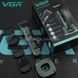 Машинка для стрижки аккумуляторная с дисплеем VGR V-696 с насадками