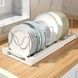 Розсувний органайзер для зберігання кришок від каструль expanding cookware organiser Білий