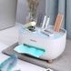 Контейнер для салфеток настольный с органайзером для мелочей Tissue box Белый