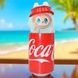 Іграшка-брелок Labubu у банку Coca-Cola Блакитний персонаж ЛАБУБУ з вушками
