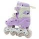 Ролики детские раздвижные размер 29-33 Scale Sports Purple LF 605 Сиреневые с белым