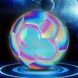 М'яч футбольний голографічний зі світловідбивним ефектом BRIGHT BALL Мультиколор