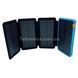 Power Bank із сонячною зарядкою в розкладному чохлі 10000mAh Solar Charger Power Bank Чорний із блакитним