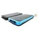 Power Bank із сонячною зарядкою в розкладному чохлі 10000mAh Solar Charger Power Bank Чорний із блакитним