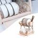 Сушилка для посуды двухъярусная пластиковая Бежева