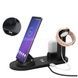 Беспроводная зарядная станция 3в1 Wireless Charger Черная