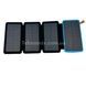 Power Bank із сонячною зарядкою в розкладному чохлі 10000mAh Solar Charger Power Bank Чорний із блакитним