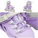 Ролики детские раздвижные размер 29-33 Scale Sports Purple LF 605 Сиреневые с белым