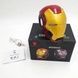 Колонка акумуляторна портативна Bluetooth USB IRON MAN Червона