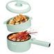 Кастрюля электрическая 1,5л 20см 600Вт 220V Electric Cooking Pot Зеленая