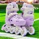Ролики детские раздвижные размер 29-33 Scale Sports Purple LF 605 Сиреневые с белым
