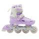 Ролики детские раздвижные размер 29-33 Scale Sports Purple LF 605 Сиреневые с белым
