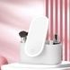 Органайзер для косметики с зеркалом и LED подсветкой 23х10х11.5см Белый