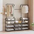 Стойка-вешалка для одежды и обуви Multi functional coat rack AND 9130-4 Черная