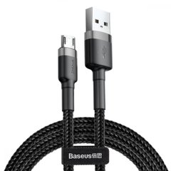 Кабель Baseus Cafule Cable USB Micro 2.4A 1m Gray+Black