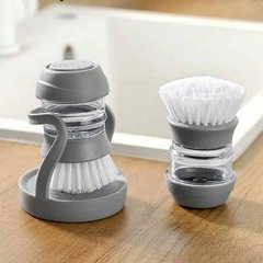 Щётка для мытья Cleaning Pot Brush с дозатором для моющего средства