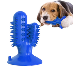 Игрушка для собак Bronzedog PetFun Dental кактус на присоске Синяя