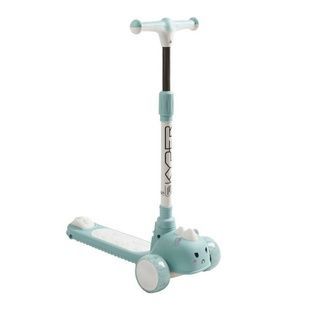 Самокат трехколесный с музыкой и подсветкой Skyper SC-56309 Голубой с белым