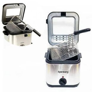 Фритюрница Rainberg RB-2219 с крышкой 3200 Вт