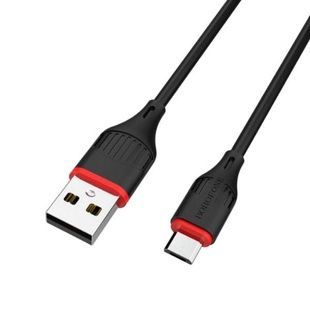 Кабель для зарядного пристрою 1м BOROFONE BX17-Micro Чорний