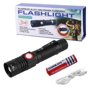 Ліхтар ручний T6 518 FlashLight Чорний