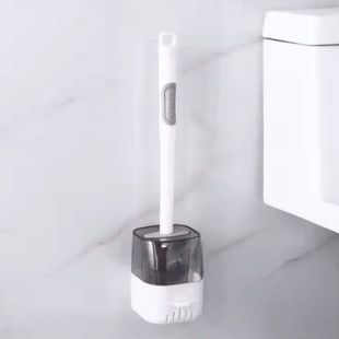 Ершик для унитаза с дозатором для моющего Liquid Toilet Brush Белый