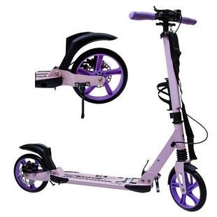 Самокат двухколесный на дисковых тормозах Scale Sports SS-04 Фиолетовый