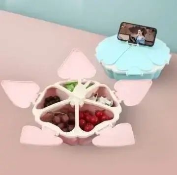 Органайзер для продуктов с подставкой для телефона 5 отсеков Peach Heart Розовый
