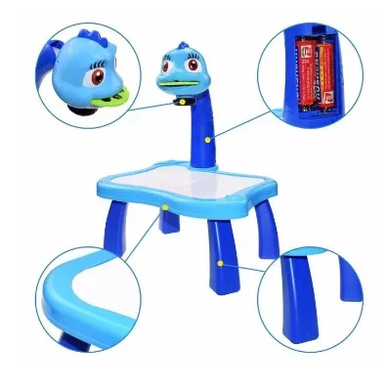 Детский стол для рисования со светодиодной подсветкой Project Painting Голубой