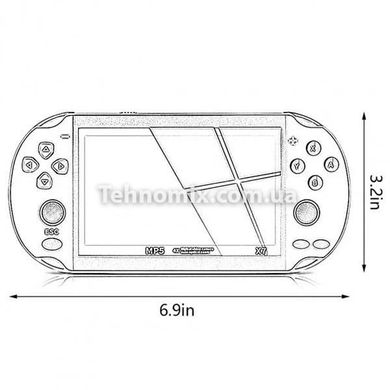 Игровая приставка - PSP X7 Сине-красная