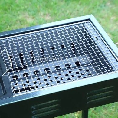 Мангал складаний 30*66*60см +решітка, деко, щипці BARBECUE CA-03-1 Чорний