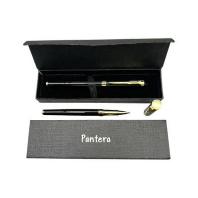 Ручка шариковая металлическая в подарочном футляре Pantera 3560 Черно-золотая