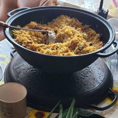 Казан узбекский WOK с крышкой-сковородой Maysternya Т405СР 8л